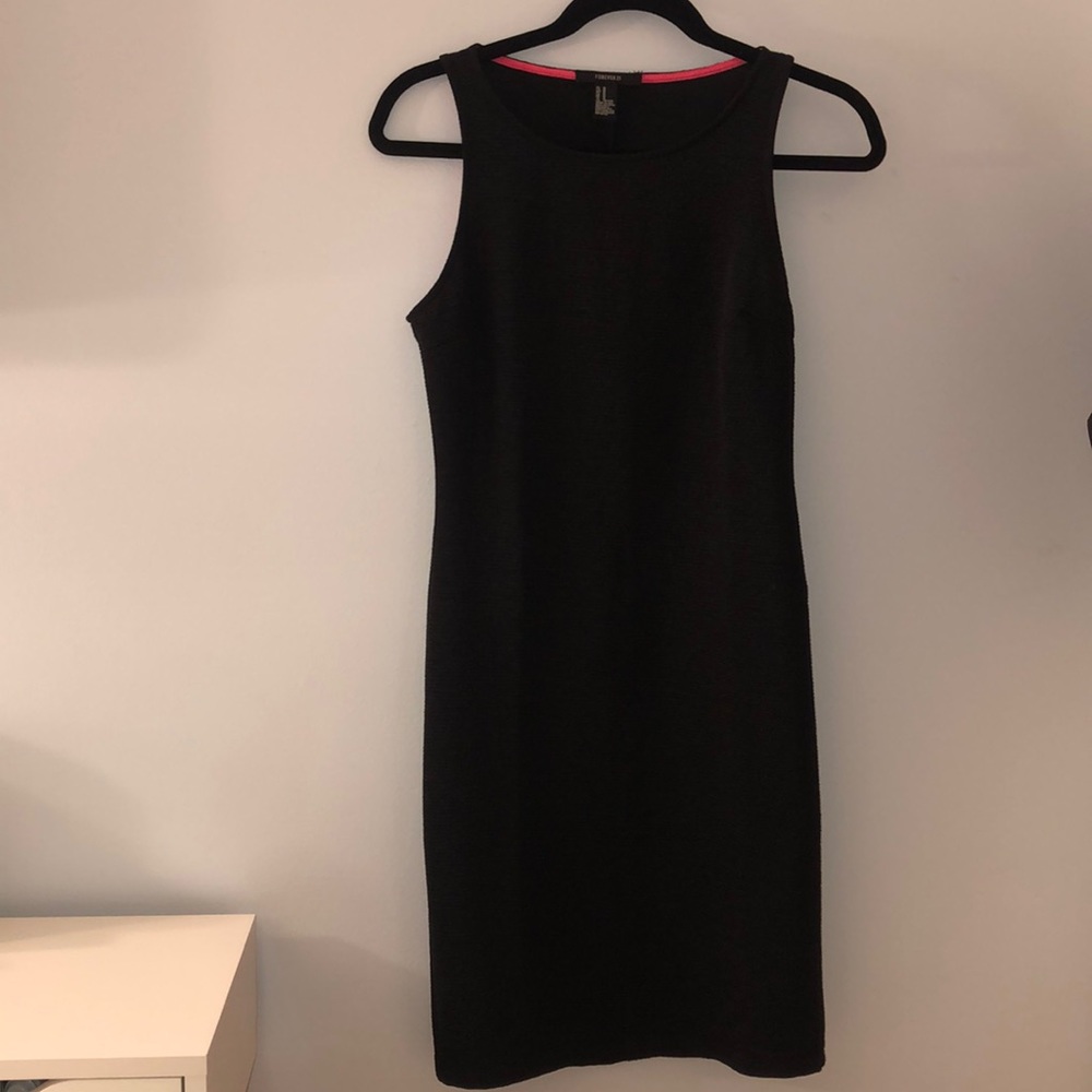 Tight black dress